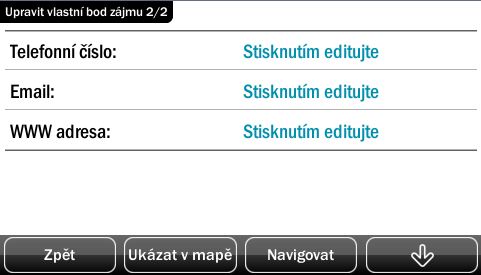 11. Vlastní body zájmu (POI) Navigační software Dynavix umožňuje přidávat do navigace téměř libovolné množství vlastních bodů zájmu. Tyto body je možno importovat hromadně podle bodu 3.