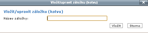 Je zde možnost vložit odkaz na IPO stránku, kterou vyberete ze struktury, externí webovou stránku, na e-mail, nebo na vytvořenou kotvu (viz obr. 18).