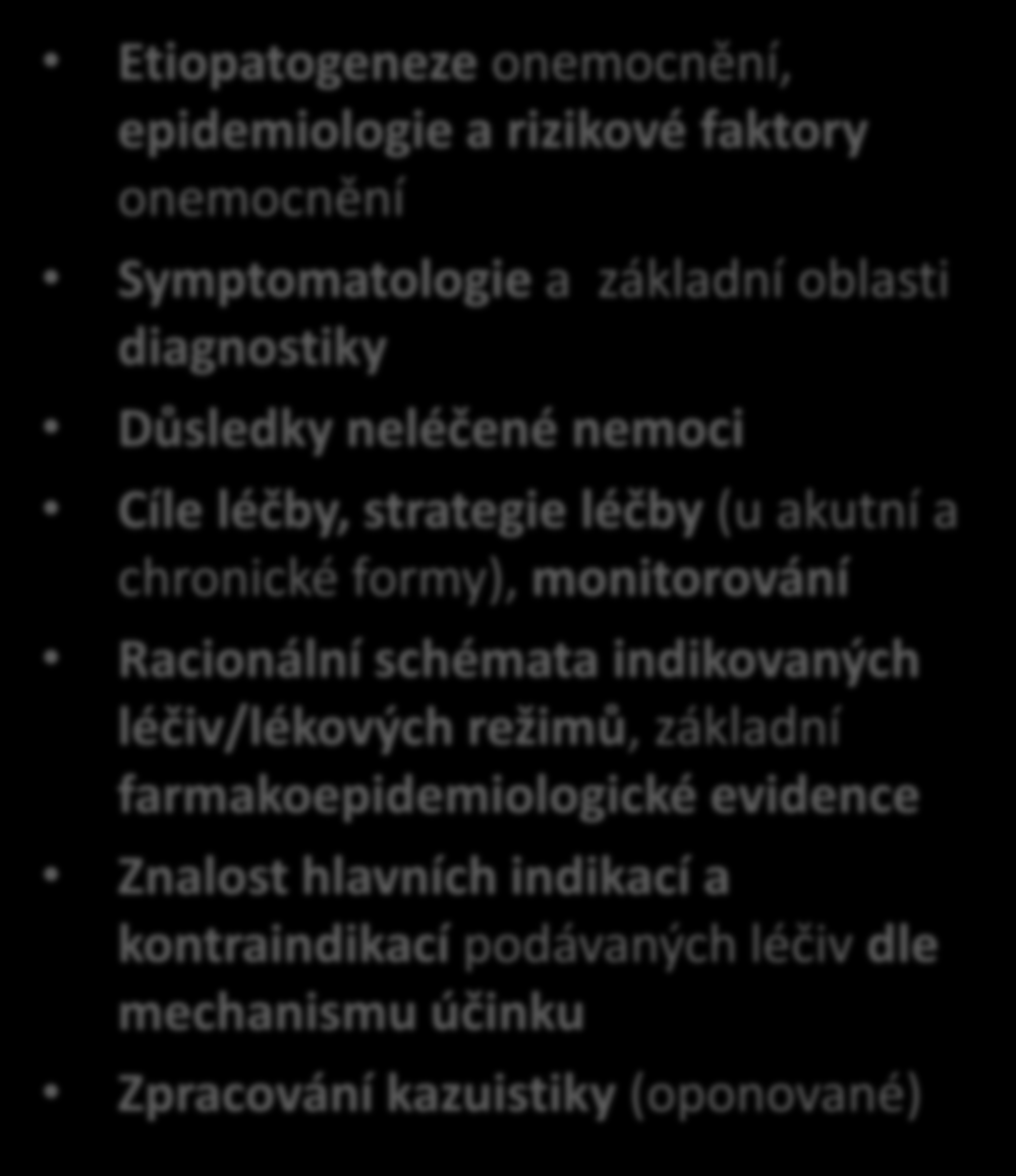 Pregraduální příprava v klinické farmacii I/ Klinická farmacie (základní povinný předmět) vyučující: prof. Vlček, PharmDr. Fialová, PhD., PharmDr. Doseděl, PhD.