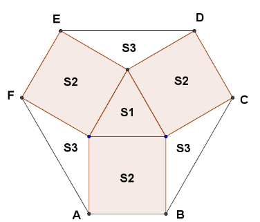 S S 3S 3S S S 3 44 m S v S v v v 6 08 0,39 S 3 3 S 6,34 344 36,34 S 68,36 m Obsh šestiúhelníku je 68,36 m.