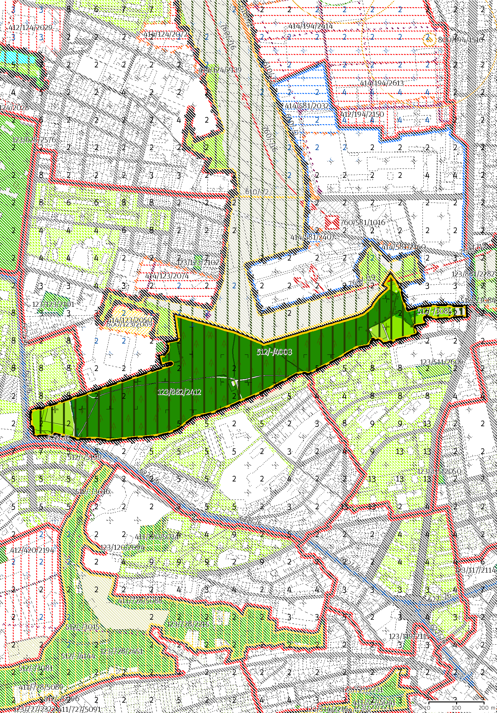 Čimický háj - 882 20 R [ S ] Územní plán hl.m. Prahy (Metropolitní