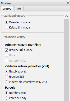 Pokud je vyhledáno více objektů (např. pokud zadáme pouze název ulice, jsou vyhledány všechny adresy na této ulici), zobrazí se v mapě ke každé adrese špendlík.