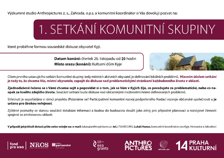 Ve všech třech mikroregionech Prahy 14 proběhlo úvodní setkání komunitní rady (skupiny).