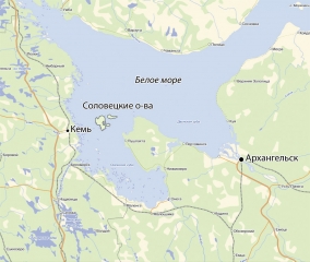 Mapa Soloveckých