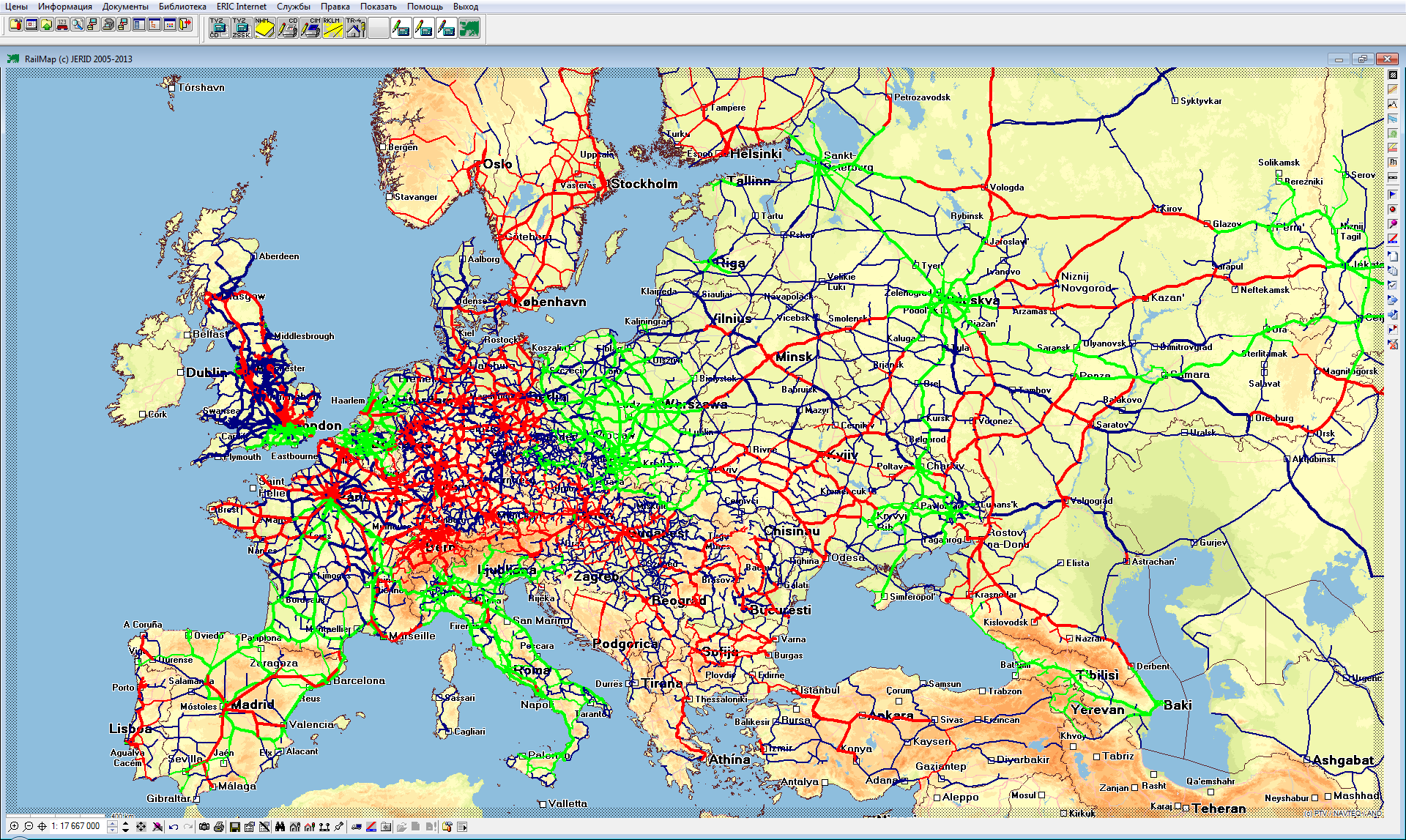 FRED RailMap Evropa Velim 21.11.
