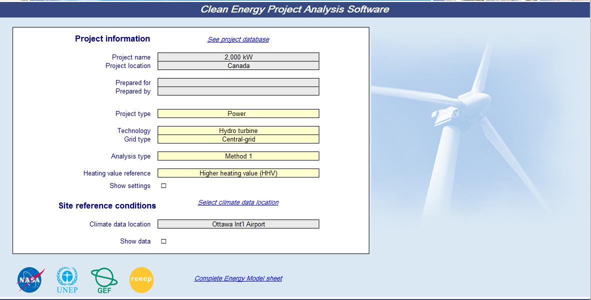 PŘÍLOHA 2 PŘÍKLAD VÝSTUPŮ ZE SIMULAČNÍHO MODELU Proposed case power system Incremental initial costs Technology Hydro turbine Analysis type Method 1 Method 2 Hydro turbine Resource assessment