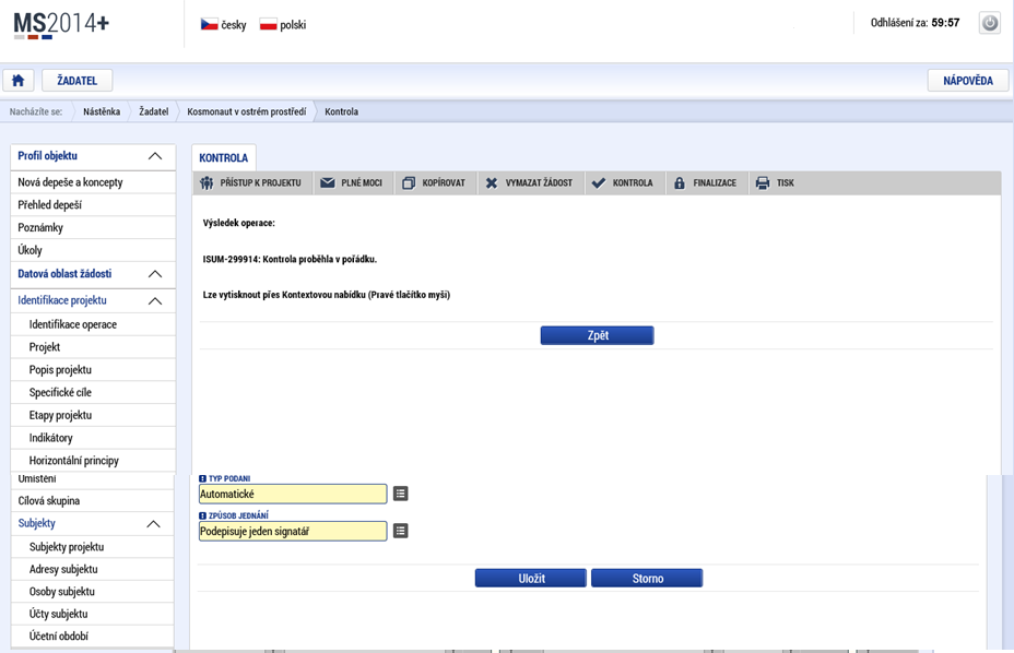 nastavení důvodu odvolání plné moci je potřeba nahrát dokument zrušení plné moci ve formátu PDF a elektronicky volbu podepsat.