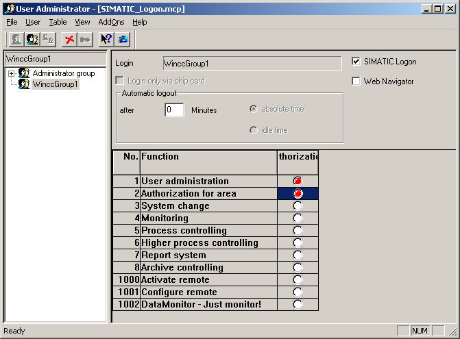 V7.0 SIMATIC Logon Konfigurace ve v User Administrator Aktivace SIMATIC Logon option Poté již nelze ve vytvářet uživatele Strana 95 Říjen-2010 Ladislav