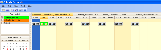 SIMATIC Calendar Scheduler Více kalendářů Událost (Event) je možno zařadit do