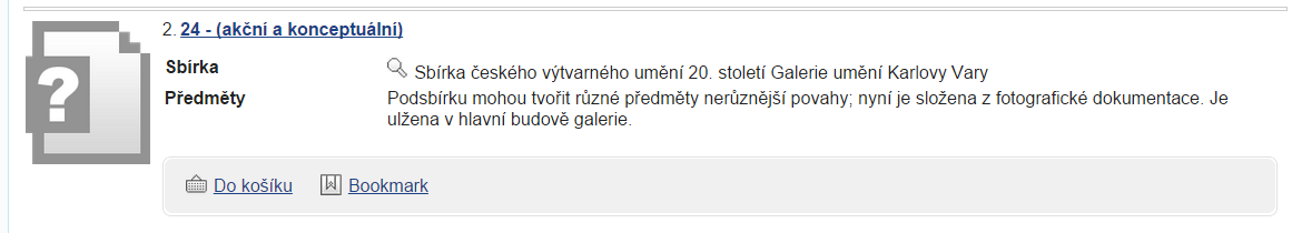 Záznamy se zobrazí dle zadaných kritérií: Obrázek 30: Výsledek vyhledávání Vlevo může uživatel změnit zobrazovací