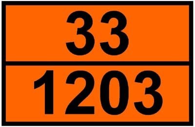 Jestliže dojde k havárii takto označeného vozidla, ihned se vzdal od místa nehody ve směru kolmém proti větru na bezpečnou vzdálenost nejméně 100m.