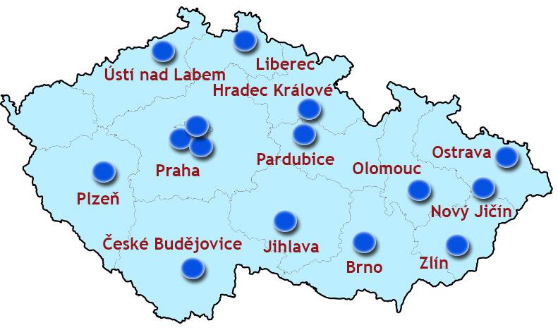 Síť komplexních onkologických center (KOC): 013 Snahou ČOS je zajistit u všech regionů rovný přístup k informacím KOC 1 13 1. KOC FN v Motole, Praha.