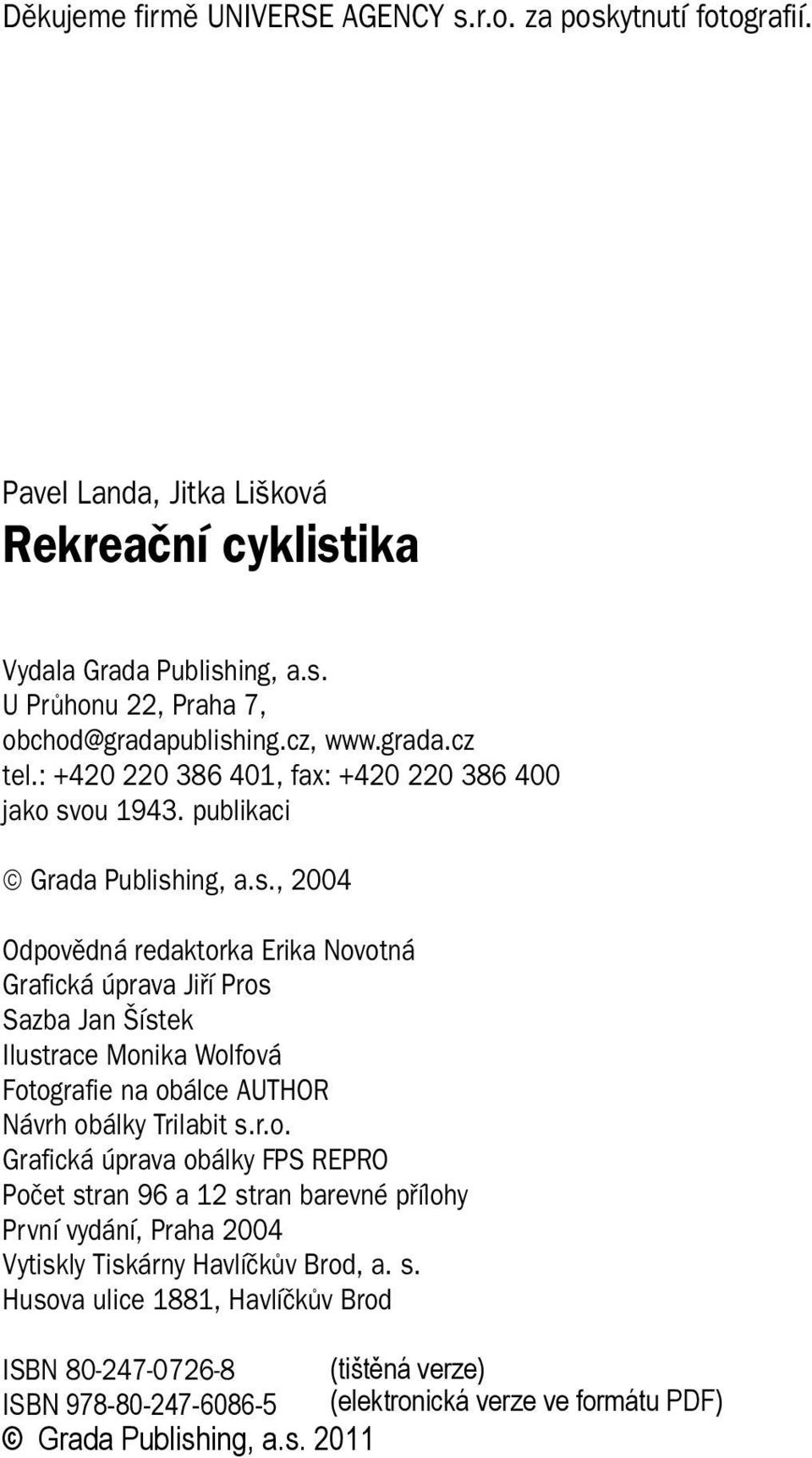 ou 1943. publikaci Grada Publish