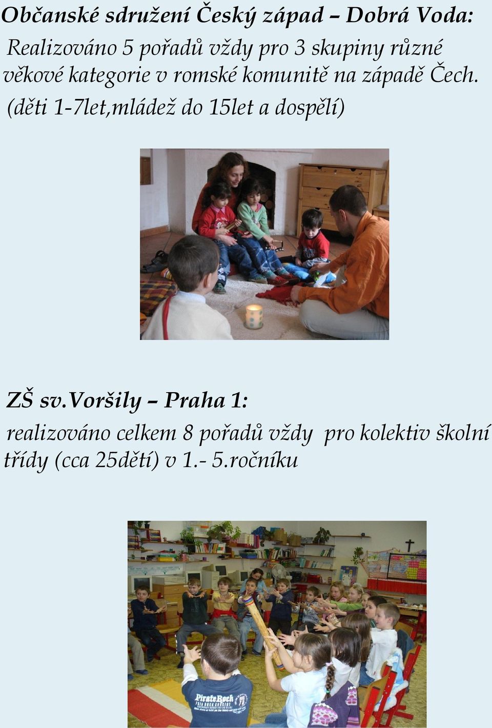 (děti 1-7let,mládež do 15let a dospělí) ZŠ sv.