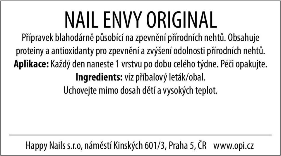 Obsahuje proteiny a antioxidanty pro zpevnění a zvýšení odolnosti 