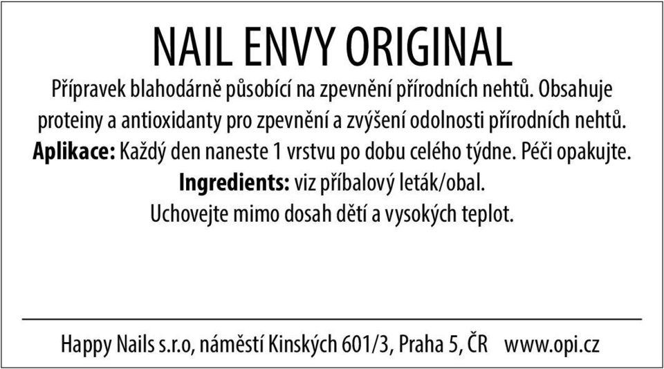 Obsahuje proteiny a antioxidanty pro zpevnění a zvýšení odolnosti 