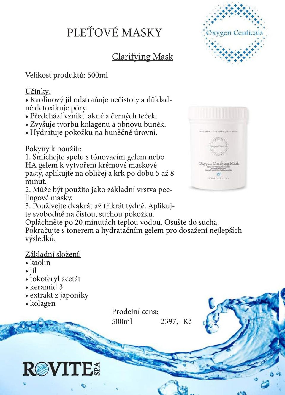 Smíchejte spolu s tónovacím gelem nebo HA gelem k vytvoření krémové maskové pasty, aplikujte na obličej a krk po dobu 5 až 8 minut. 2.