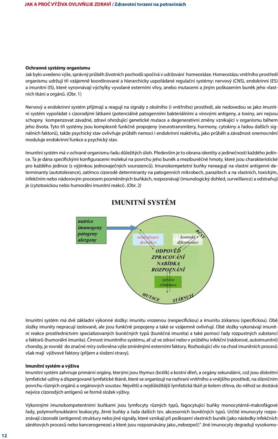 vyvolané externími vlivy, anebo mutacemi a jiným poškozením buněk jeho vlastních tkání a orgánů. (Obr.