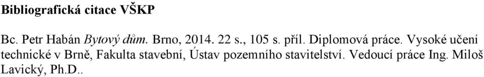 Vysoké učení technické v Brně, Fakulta stavební, Ústav