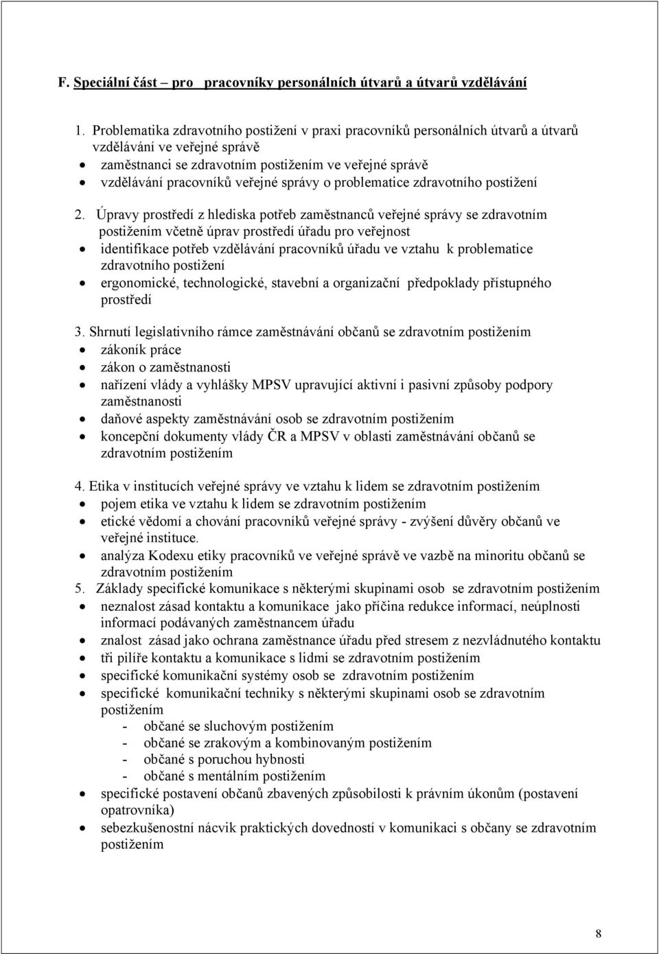 správy o problematice zdravotního postižení 2.