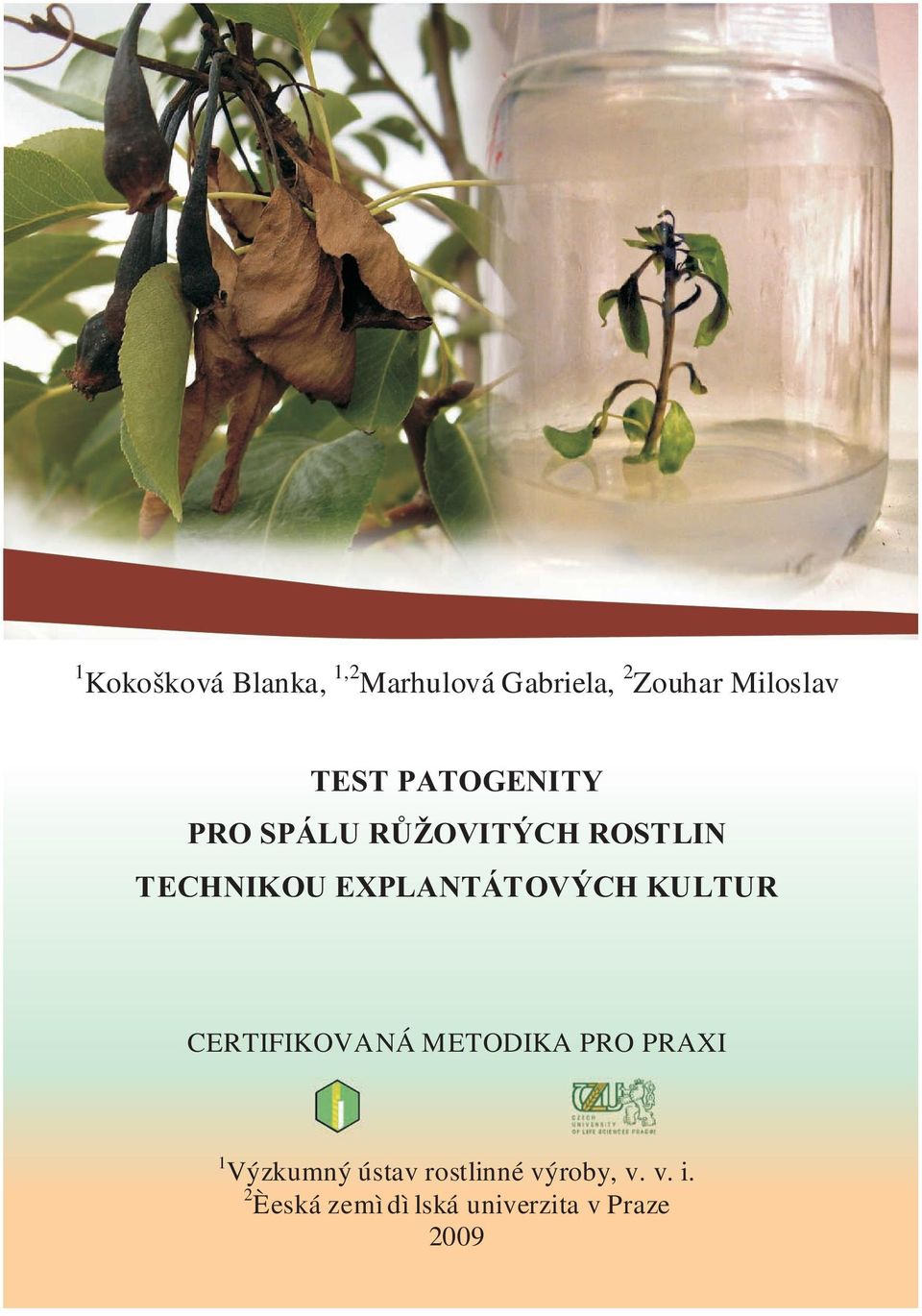 EXPLANTÁTOVÝCH KULTUR CERTIFIKOVANÁ METODIKA PRO PRAXI 1