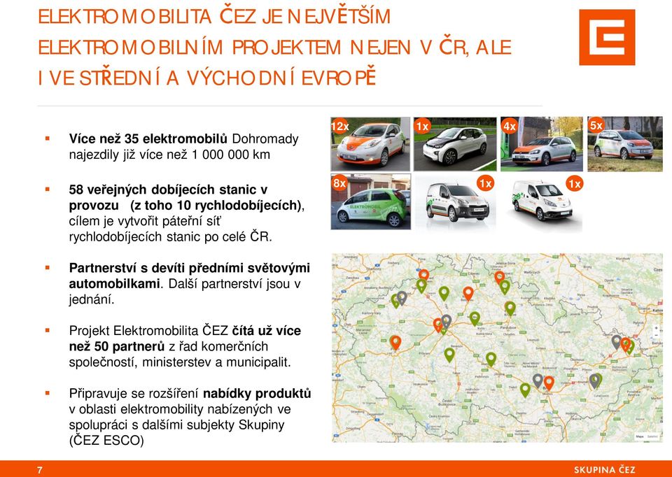 8x 1x 1x Partnerství s devíti p edními sv tovými automobilkami. Další partnerství jsou v jednání.