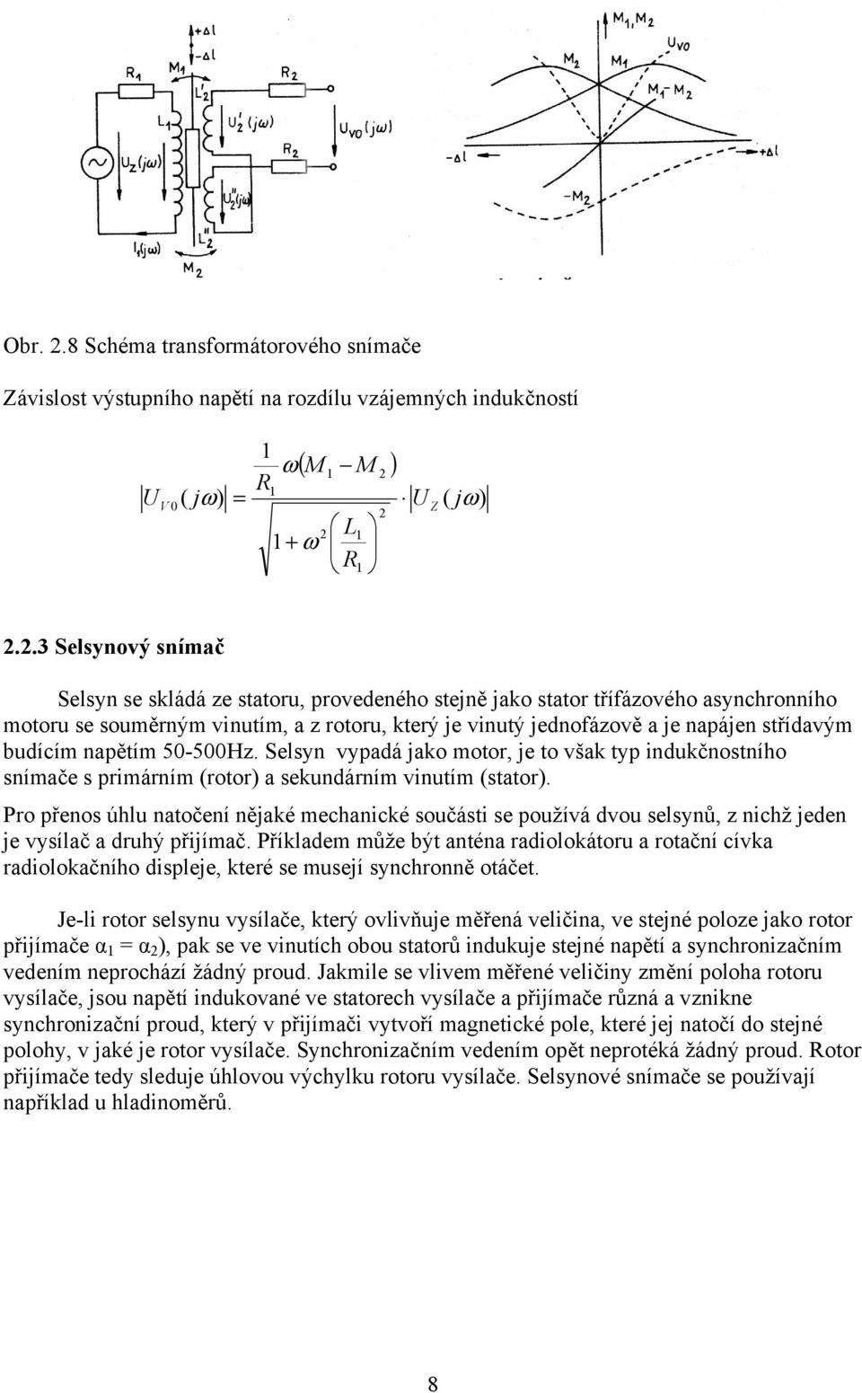 budícím napětím 50-500Hz. Selsyn vypadá jako motor, je to však typ indukčnostního snímače s primárním (rotor) a sekundárním vinutím (stator).