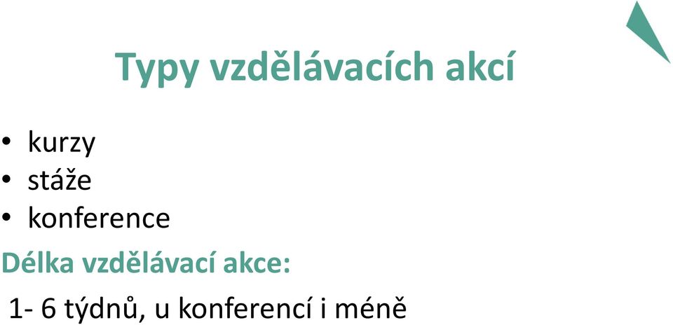 Délka vzdělávací akce: