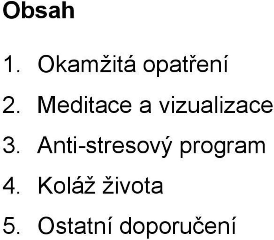 Anti-stresový program 4.