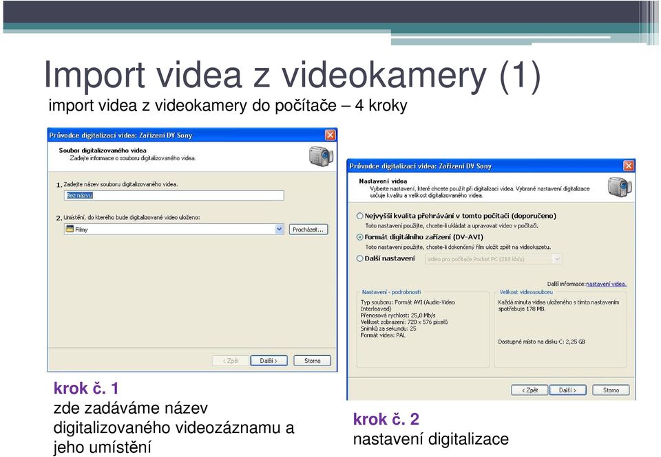 1 zde zadáváme název digitalizovaného