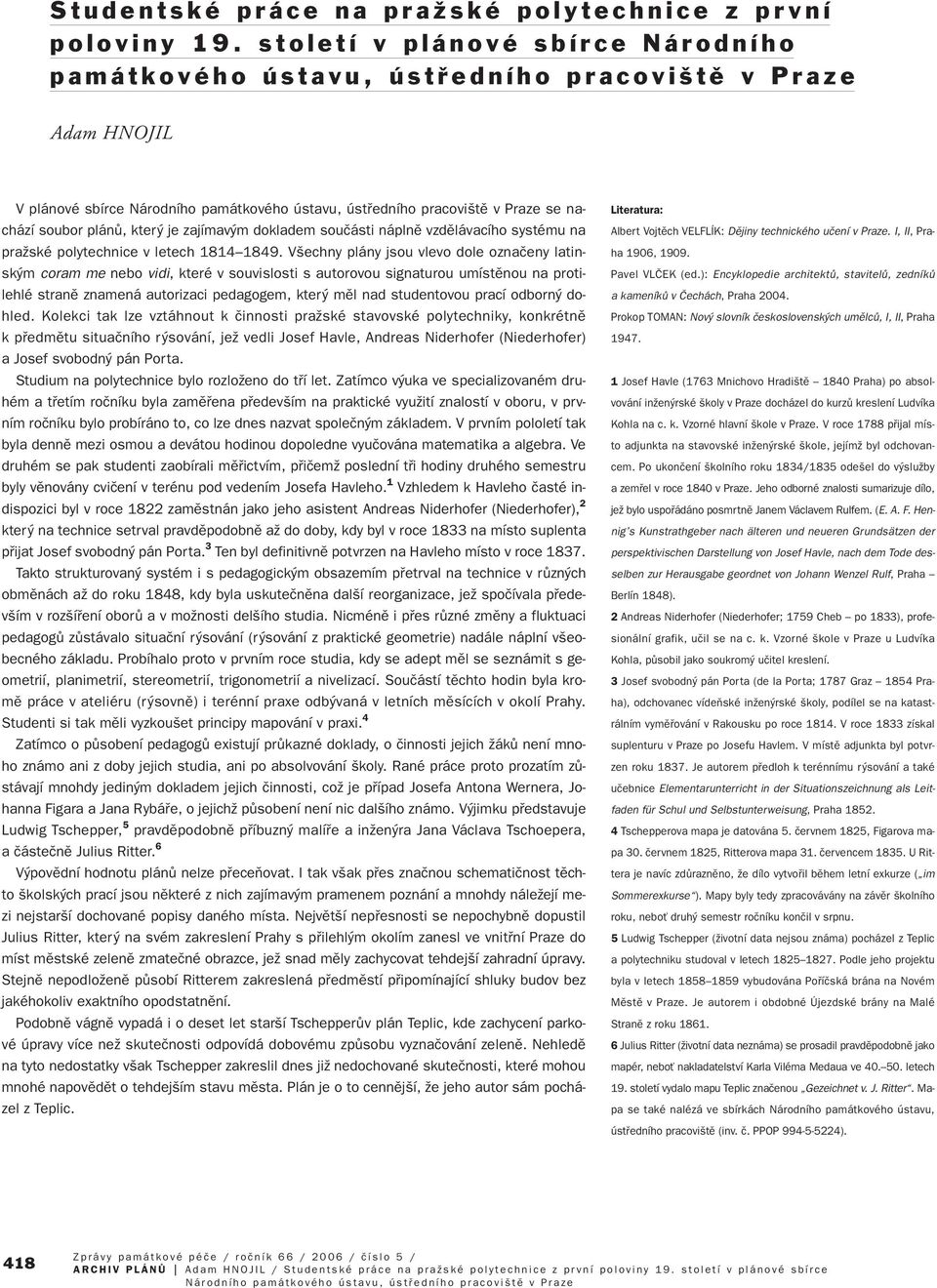 systému na praïské polytechnice v letech 1814 1849.