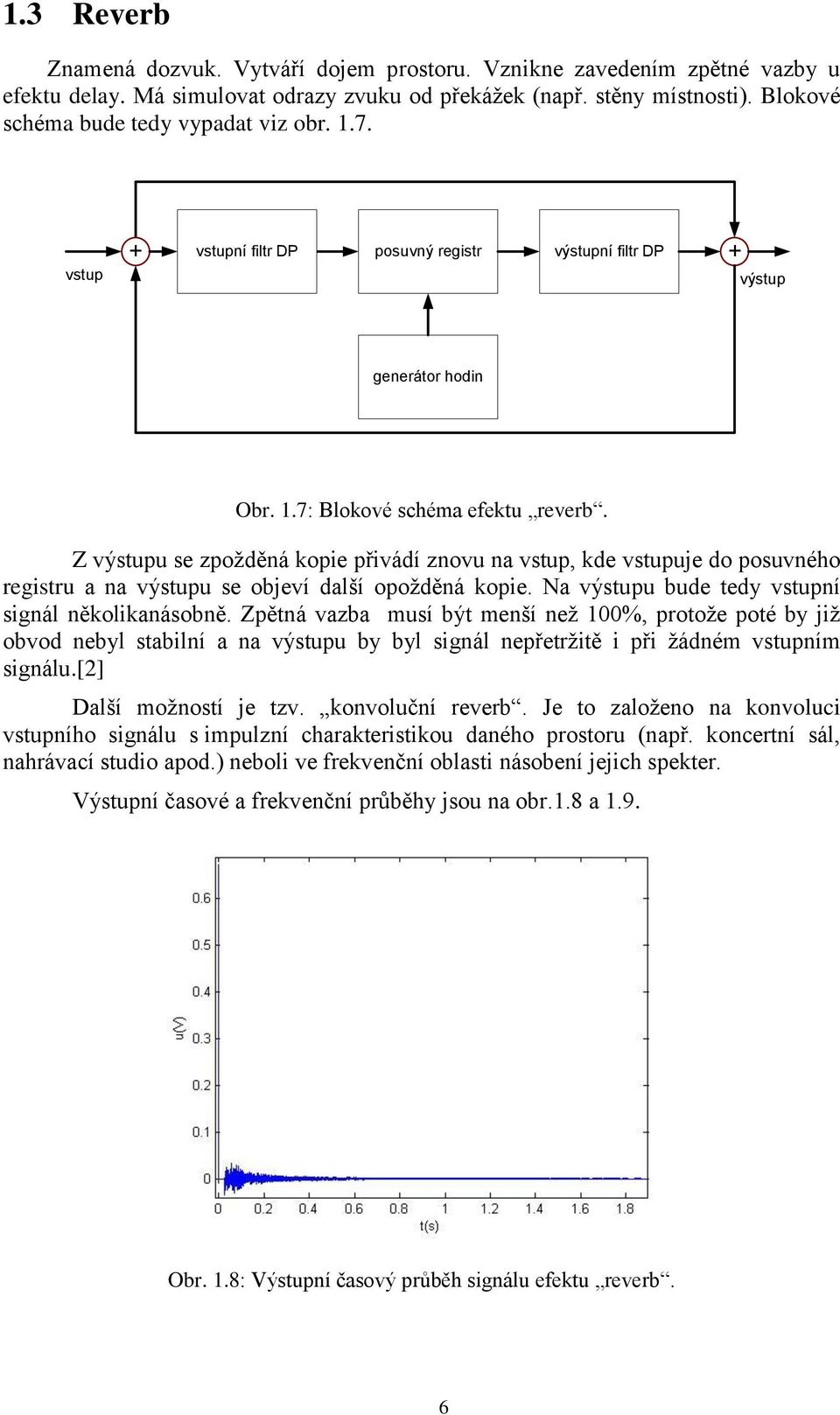 Z výstupu se zpožděná kopie přivádí znovu na vstup, kde vstupuje do posuvného registru a na výstupu se objeví další opožděná kopie. Na výstupu bude tedy vstupní signál několikanásobně.
