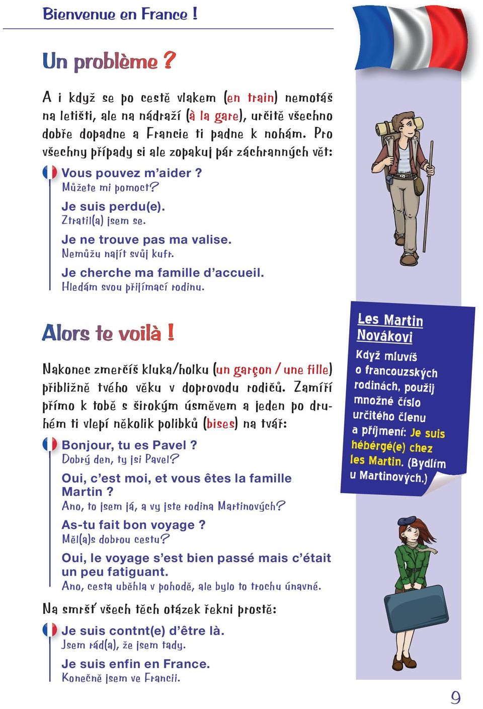 Je cherche ma famille d accueil. Hledám svou přijímací rodinu. Alors te voilà! Nakonec zmerčíš kluka/holku (un garçon / une fille) přibližně tvého věku v doprovodu rodičů.