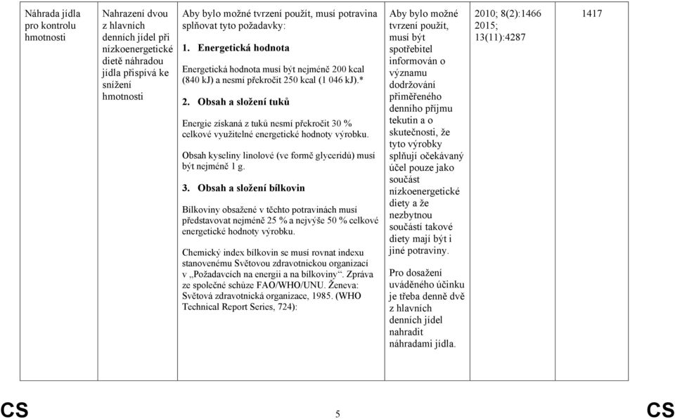 Obsah a složení tuků Energie získaná z tuků nesmí překročit 30