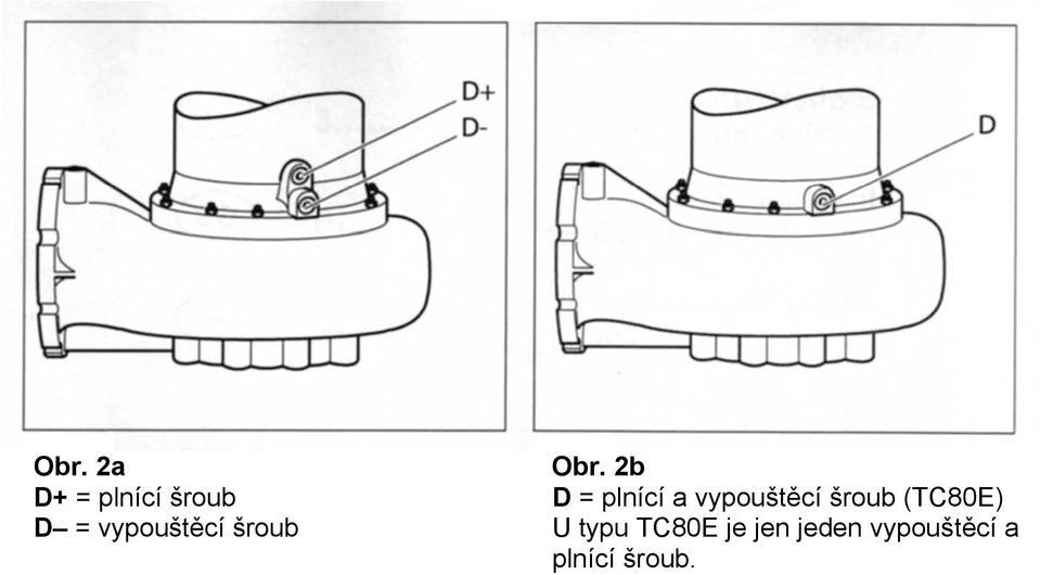 vypouštěcí šroub (TC80E) D =