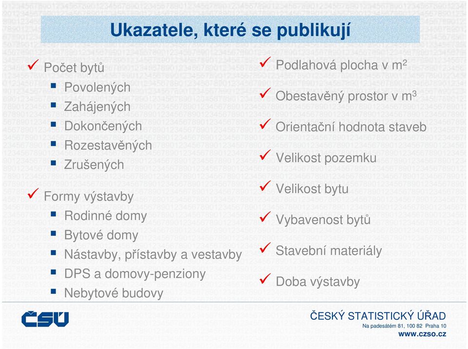 domovy-penziony Nebytové budovy Podlahová plocha v m 2 Obestavěný prostor v m 3 Orientační