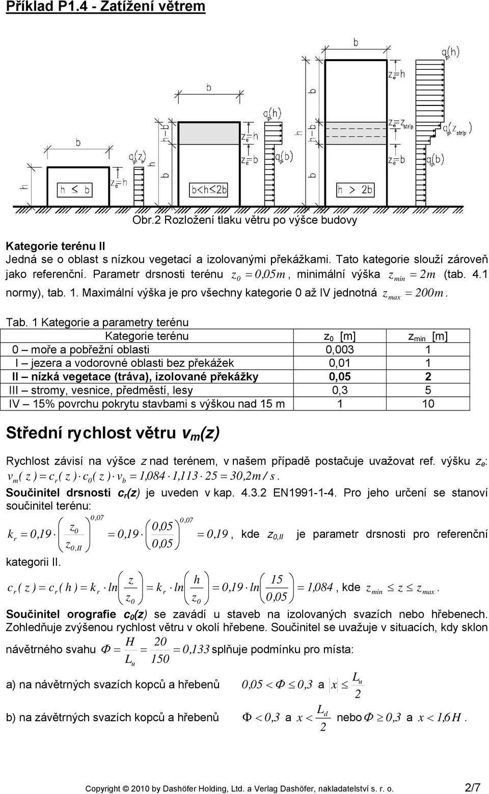 1 Katgori a paramtry trénu Katgori trénu 0 [m] min [m] 0 moř a pobřžní oblasti 0,003 1 I jra a vodorovné oblasti b přkážk 0,01 1 II níká vgtac (tráva), iolované přkážky 0,05 III stromy, vsnic,