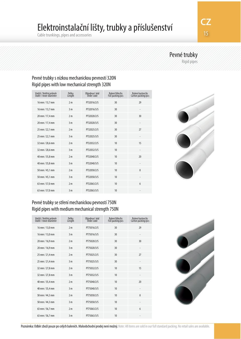 30-25 mm / 22,1 mm 2 m PT32025/2/S 30 27 25 mm / 22,1 mm 3 m PT32025/3/S 30-32 mm / 28,6 mm 2 m PT32032/2/S 10 15 32 mm / 28,6 mm 3 m PT32032/3/S 10-40 mm / 35,8 mm 2 m PT32040/2/S 10 20 40 mm / 35,8