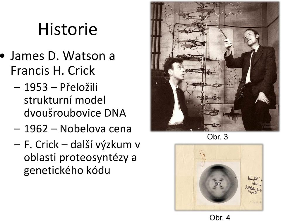 dvoušroubovice DNA 1962 Nobelova cena F.