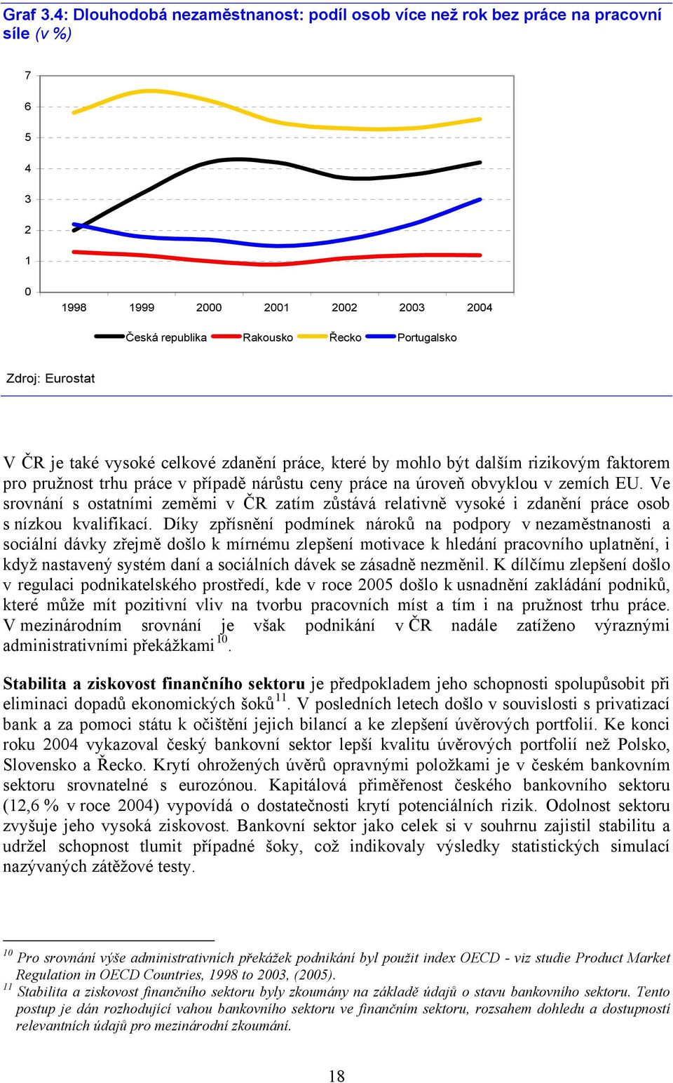 ČR je také vysoké celkové zdanění práce, které by mohlo být dalším rizikovým faktorem pro pružnost trhu práce v případě nárůstu ceny práce na úroveň obvyklou v zemích EU.