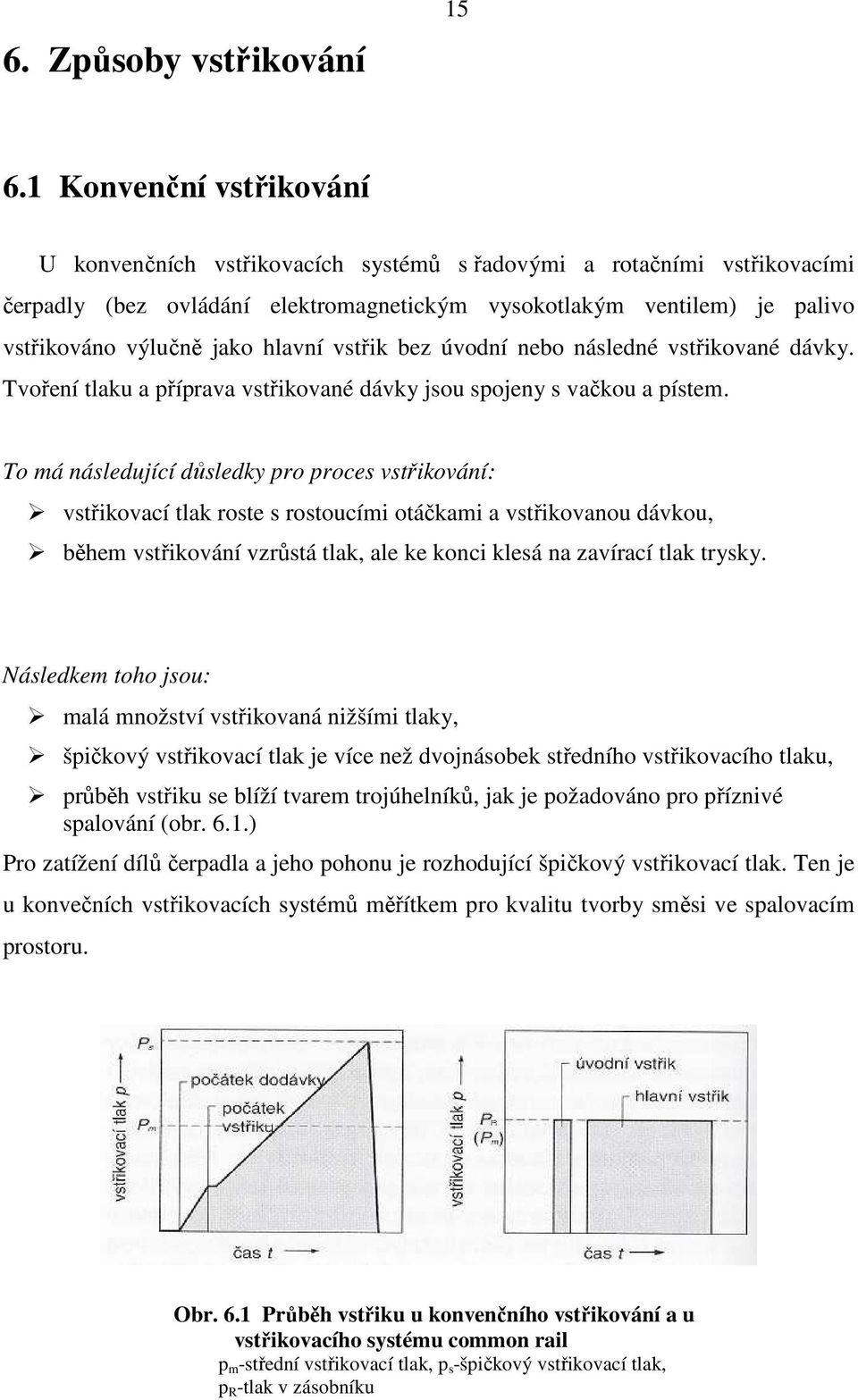 hlavní vstřik bez úvodní nebo následné vstřikované dávky. Tvoření tlaku a příprava vstřikované dávky jsou spojeny s vačkou a pístem.