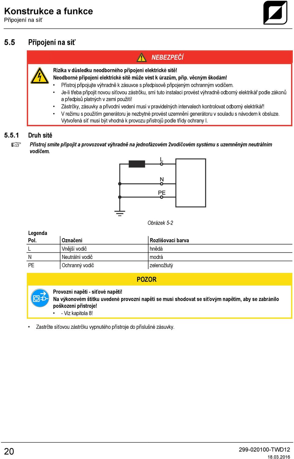 Je-li třeba připojit novou síťovou zástrčku, smí tuto instalaci provést výhradně odborný elektrikář podle zákonů a předpisů platných v zemi použití!