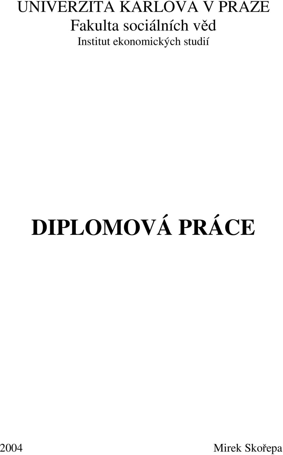 Institut ekonomických