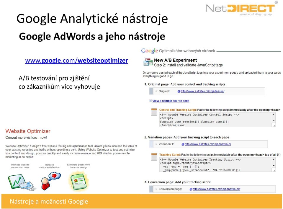 com/websiteoptimizer A/B testování