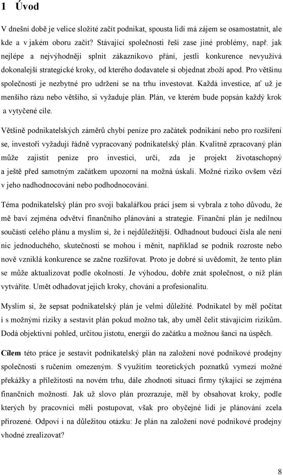 Pro většinu společností je nezbytné pro udržení se na trhu investovat. Každá investice, ať už je menšího rázu nebo většího, si vyžaduje plán. Plán, ve kterém bude popsán každý krok a vytyčené cíle.