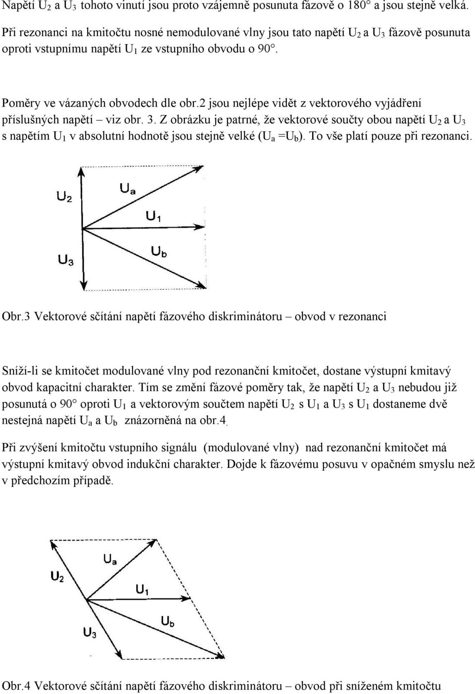 2 jsou nejlépe vidět z vektorového vyjádření příslušných napětí viz obr. 3.