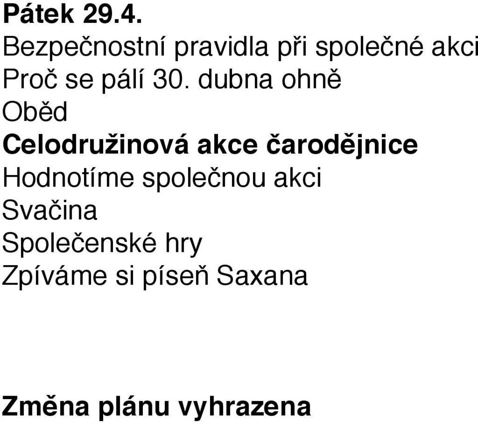 čarodějnice Hodnotíme společnou