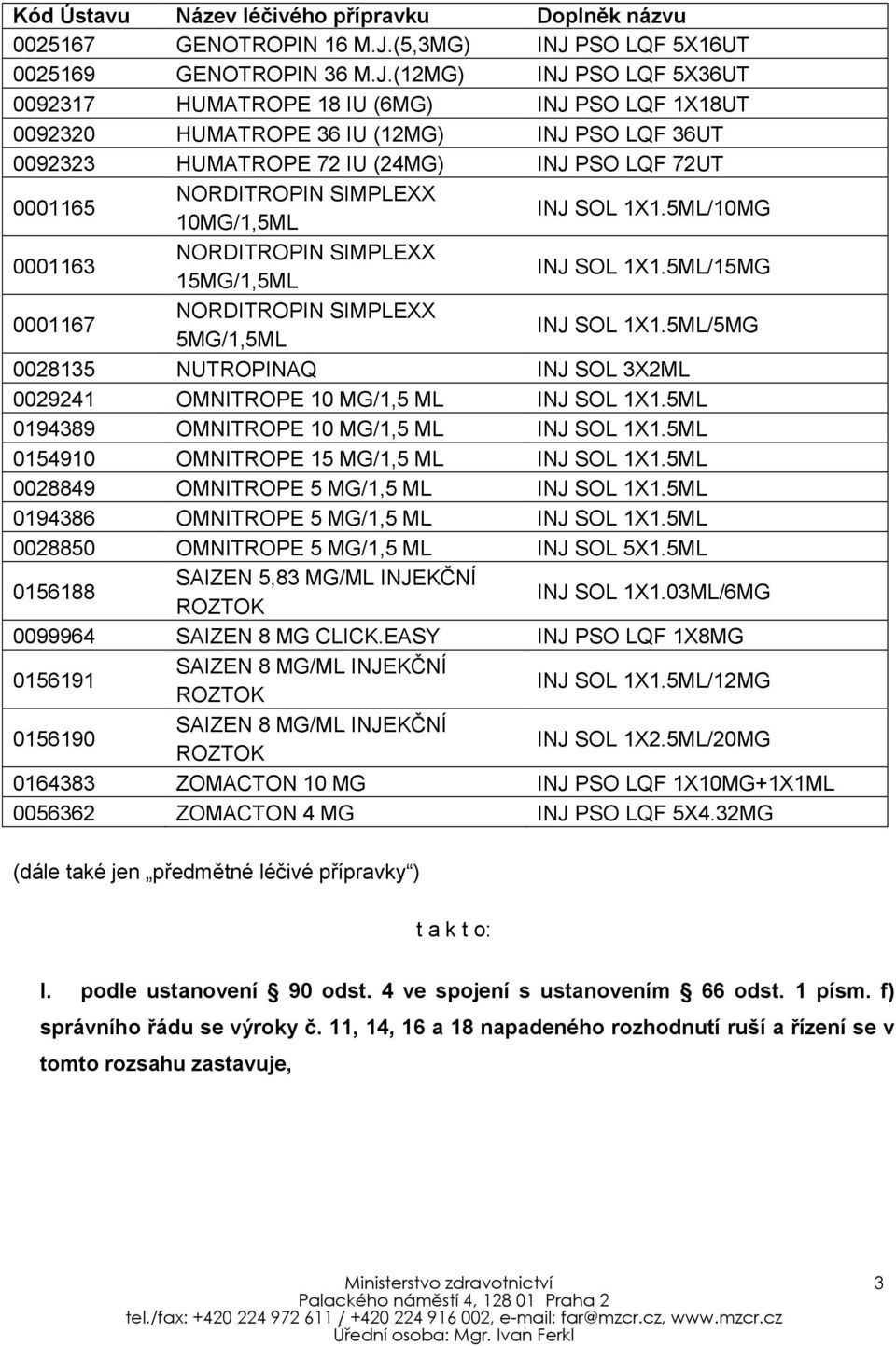 PSO LQF 5X16UT 0025169 GENOTROPIN 36 M.J.