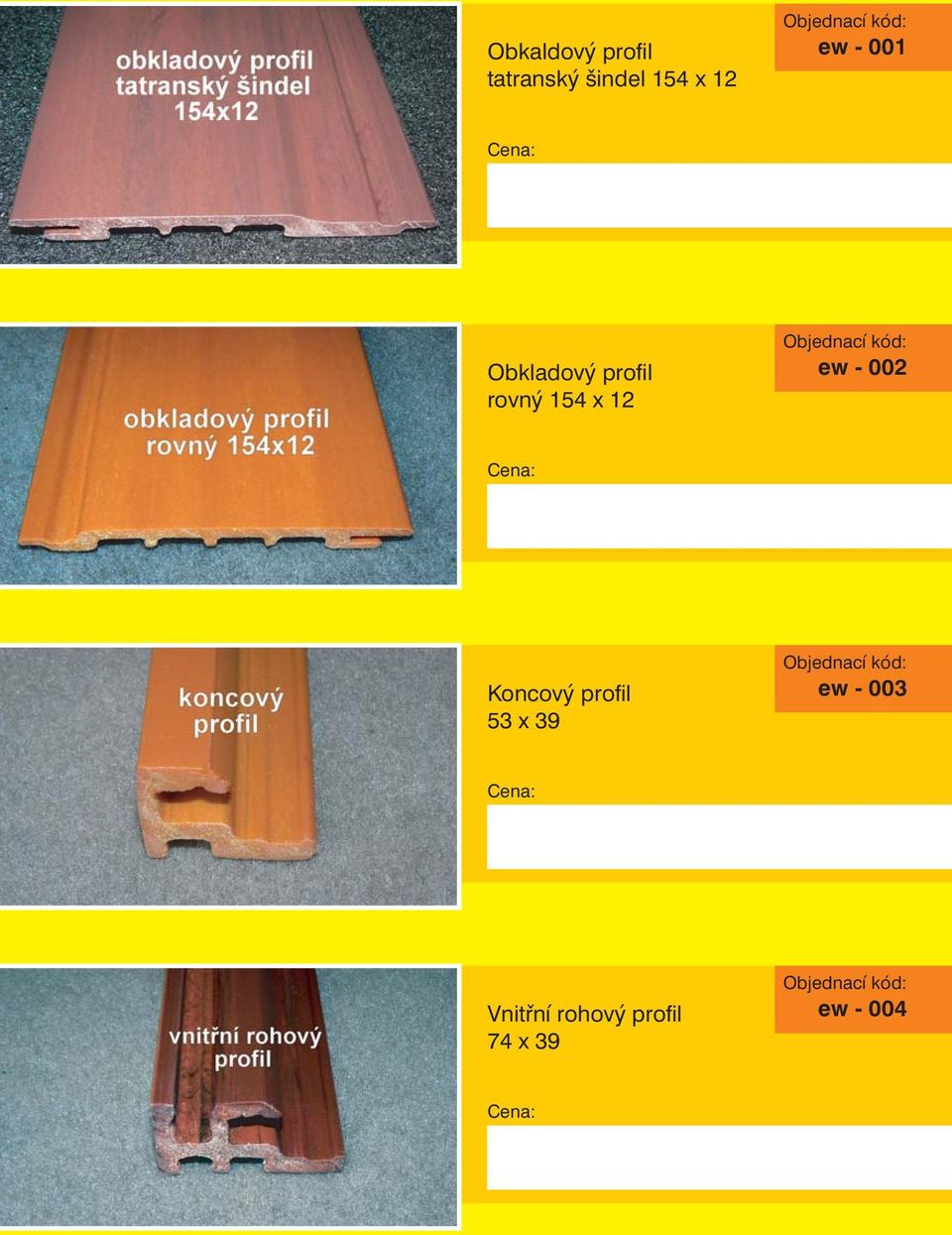 12 ew - 002 Koncový profil 53 x 39 ew -