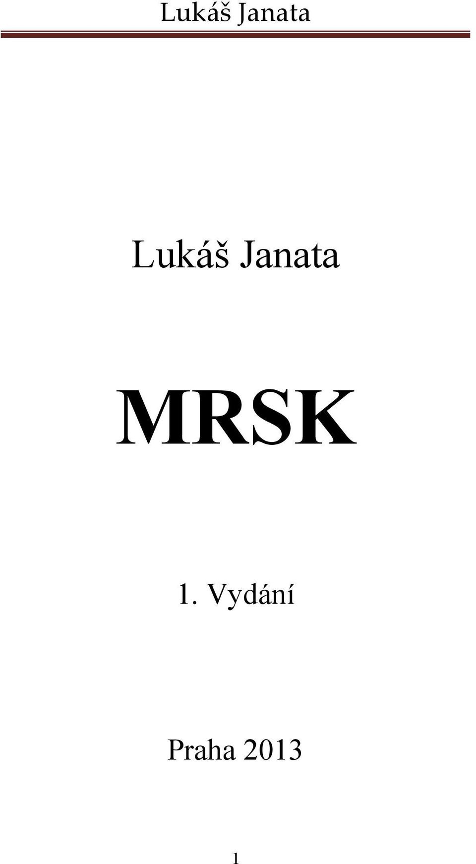 Vydání Praha